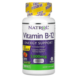vitamine b12 Natrol 5000 ug 100 comprimés